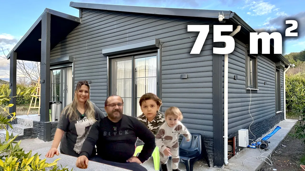 5 metre TAVAN 2+1 PREFABRİK EV TURU ve FİYATI (75 metre)