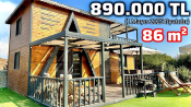 890.000 TL Net 86 m² AHŞAP EV TURU ve FİYATI (1 Mayıs 2025 fiyatıdır, %5 İLAVE İNDİRİM isteyin)