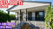 NET FİYAT! 90 m² 2 oda 1 salon PREFABRİK EV TURU (10 Mayıs 2025 tarihli kaba teslim 675.000 TL)