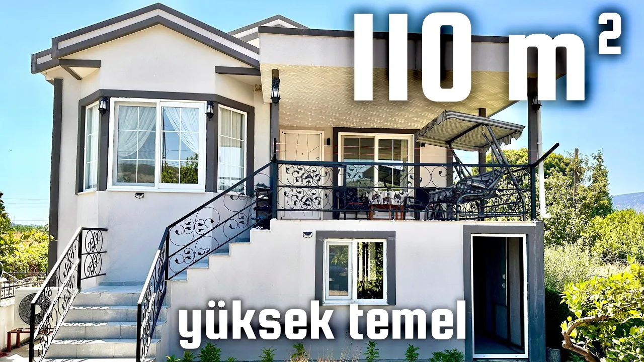 Uzun İnce Arsada 220 cm Yüksek Temelli Prefabrik Ev Turu ve Fiyatı (110 metrekare)