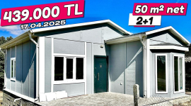 439.000 TL’ye Net 50 m² Prefabrik Ev Turu ve Fiyatı (2+1) 17 Nisan 2025 tarihli fiyattır